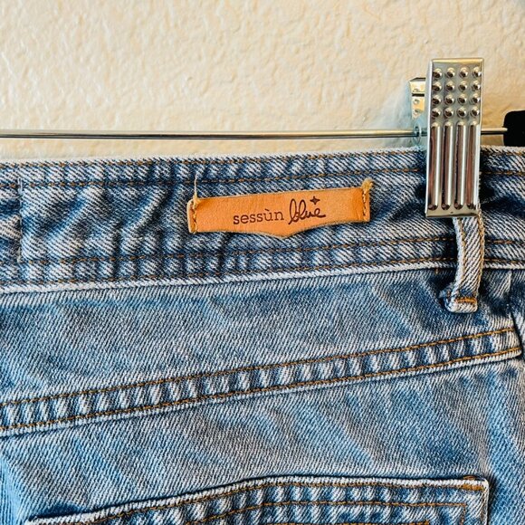 Sessun Blue Johnny O High Rise Wide Leg Stonewash Denim Jeans | Size 40 | Size 8 - Picture 9 of 12